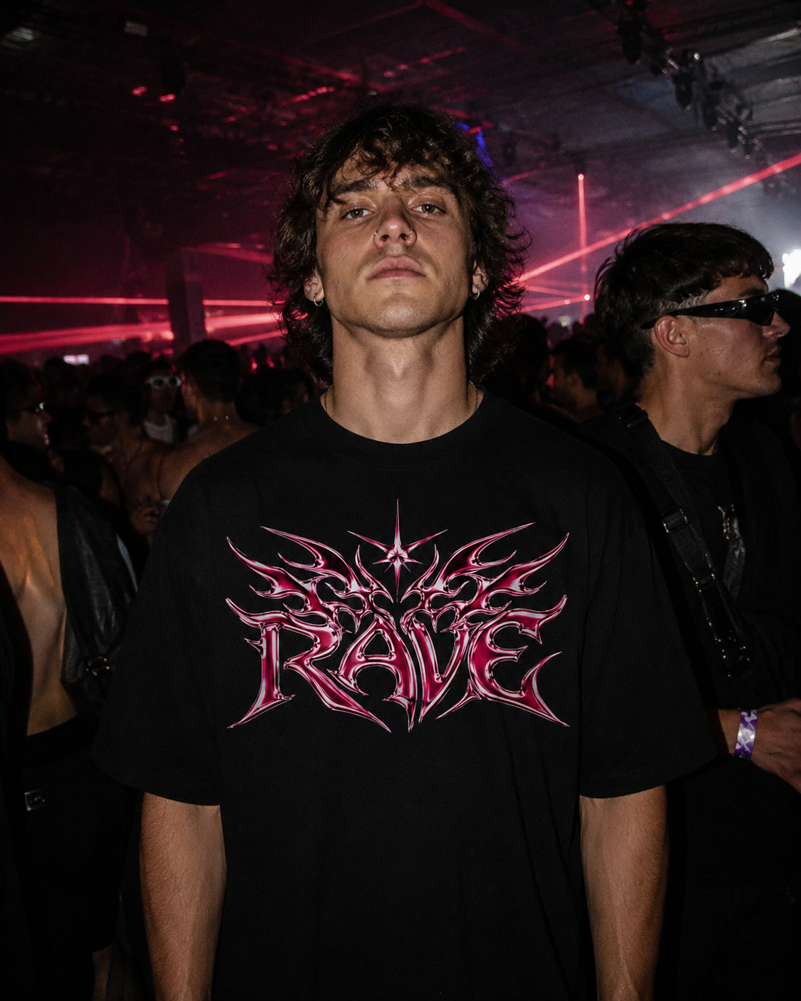 Pink Rave Oversized Shirt Lifestyle