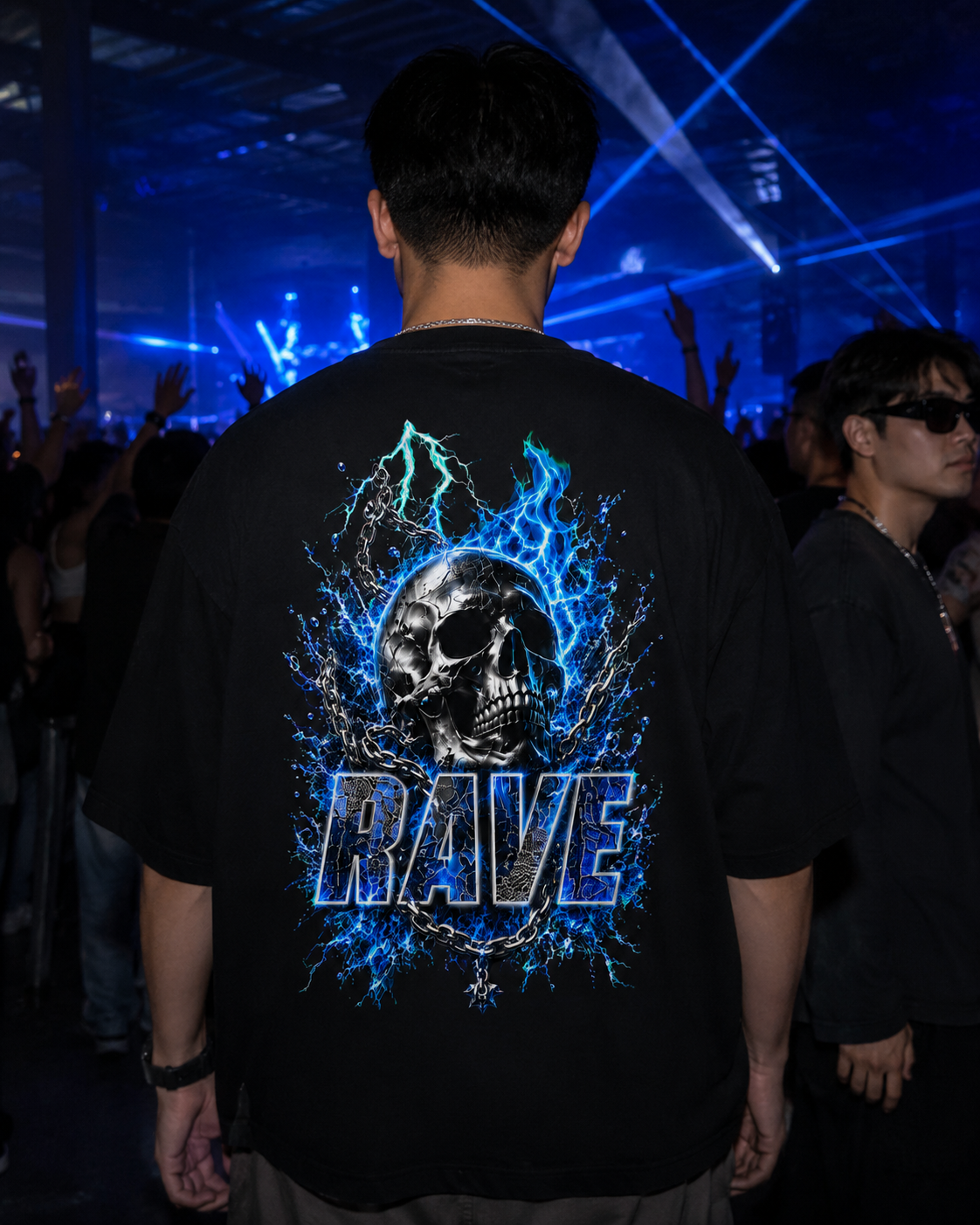 Skull Rave Backprint Lifestyle - Rave