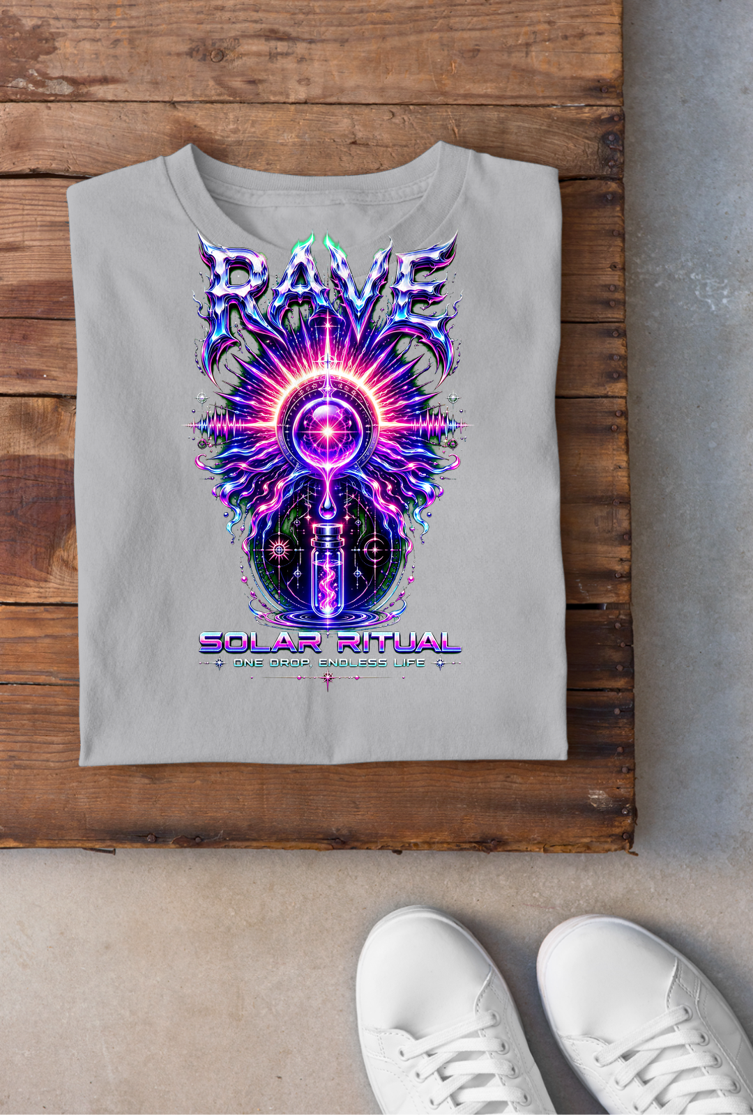 Solar Ritual Backprint - Sportgrey
