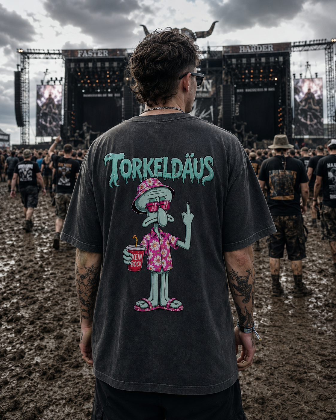 Torkeldäus 2 (Backprint) Oversized Shirt – Bild 2 | One More Drink