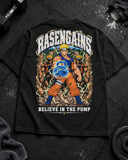 Flat-Lay Rasengains Oversized Shirt