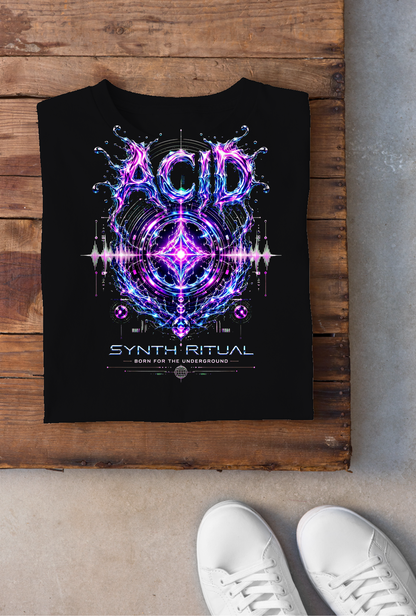 Acid Synth Ritual Backprint - Schwarz