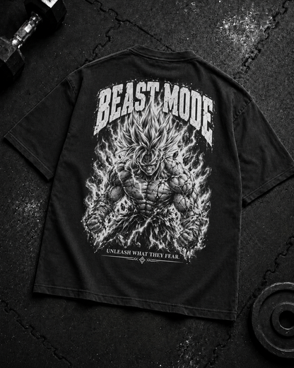 Beast Mode Oversized Shirt Flat-Lay