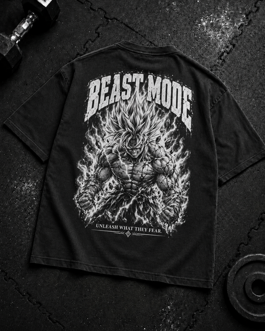 Beast Mode Oversized Shirt Flat-Lay