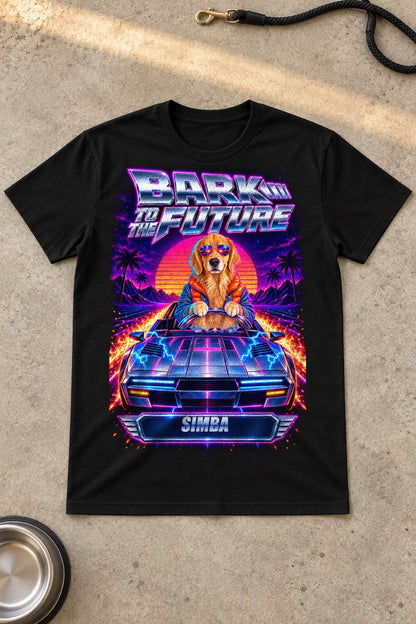 Bark to the Future Shirt mit Golden Retriever SIMBA 