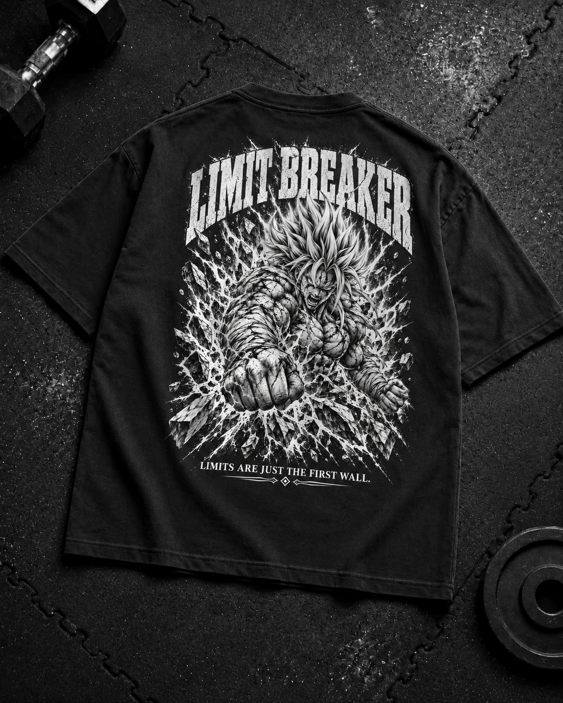 Limit Breaker Oversized Shirt Flat-Lay