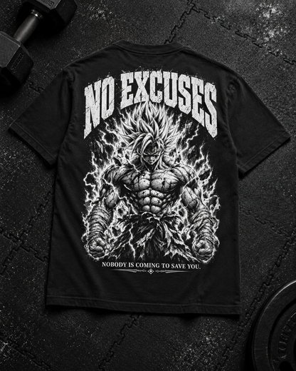 No Excuses Shirt Unisex Flat-Lay