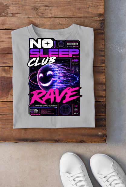 No Sleep Club Backprint - Sportgrey