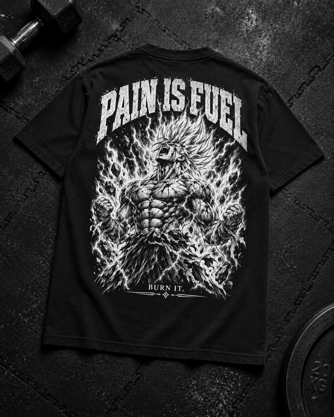 Pain Is Fuel Shirt Unisex Flat-Lay