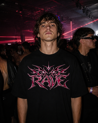 Pink Rave Oversized Shirt Lifestyle