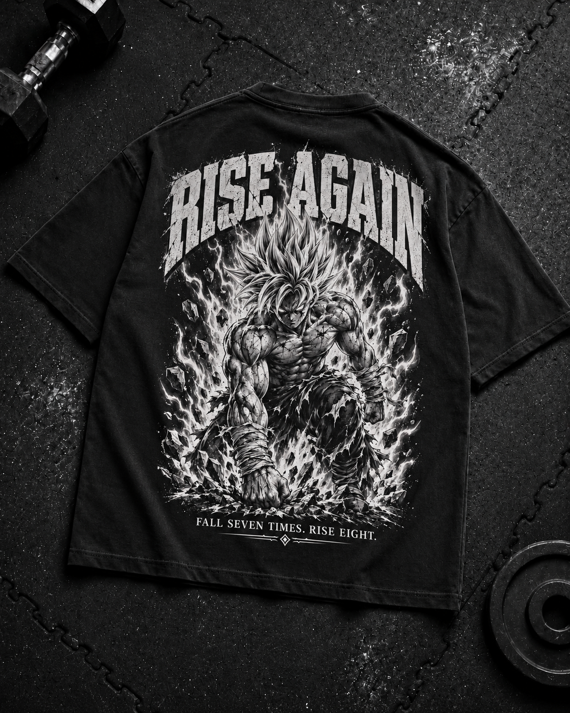 Rise Again Oversized Shirt Flat-Lay