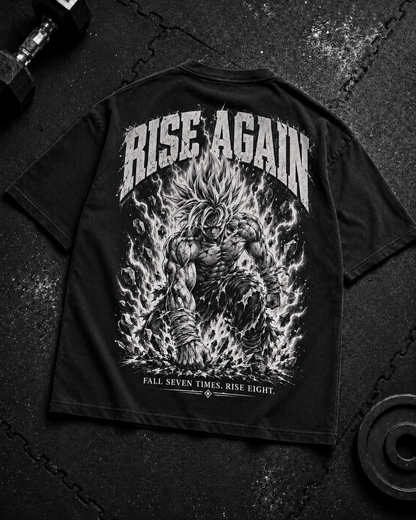 Rise Again Oversized Shirt Flat-Lay