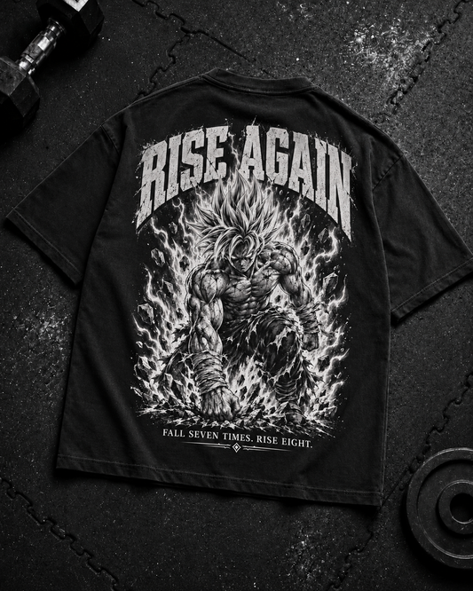 Rise Again Oversized Shirt Flat-Lay