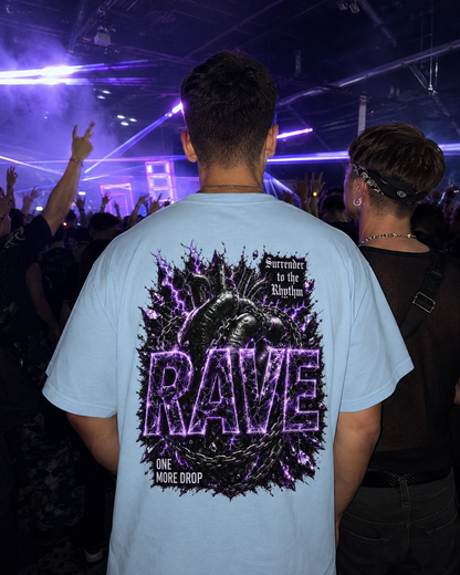 RAVE RITUAL Babyblau Rave Backprint