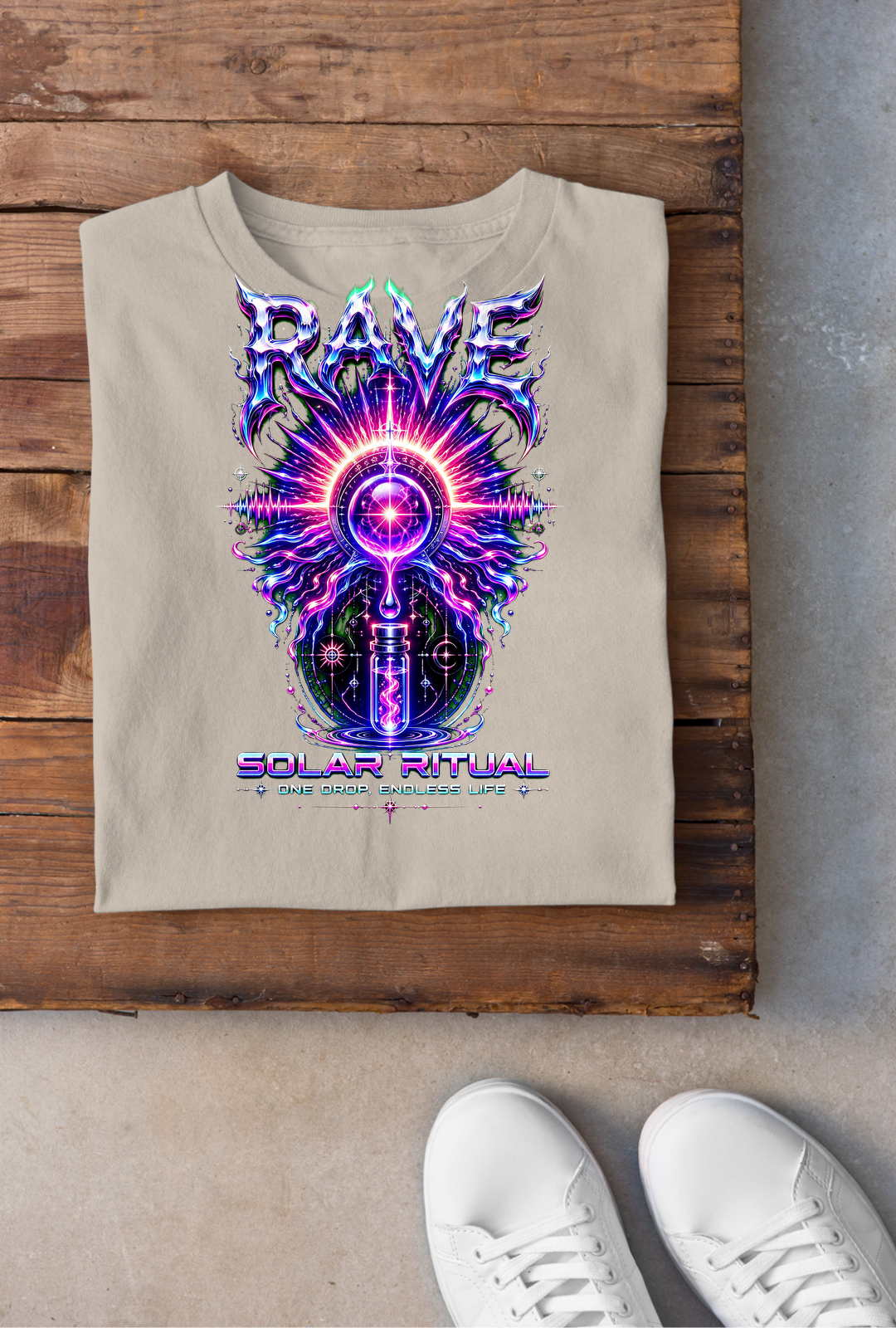 Solar Ritual Backprint - Sand