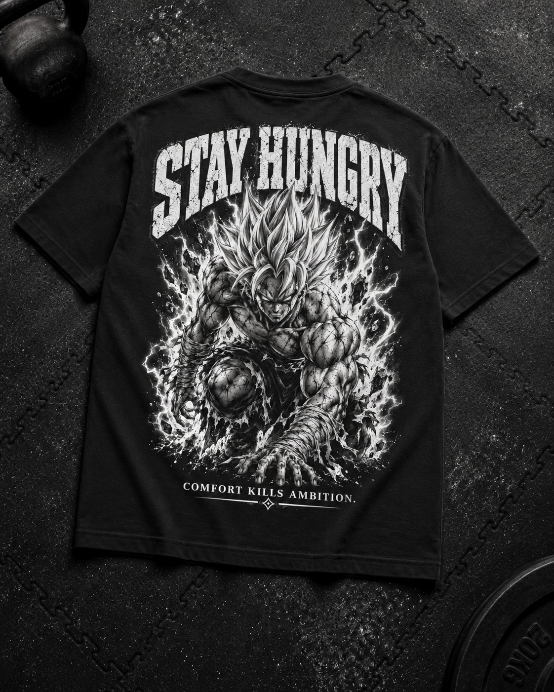 Stay Hungry Shirt Unisex Flat-Lay