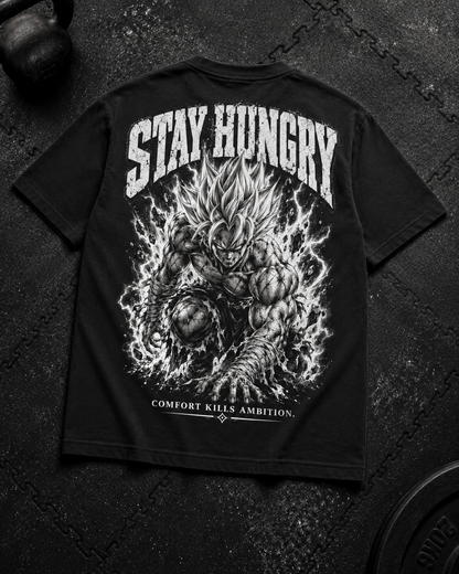 Stay Hungry Shirt Unisex Flat-Lay