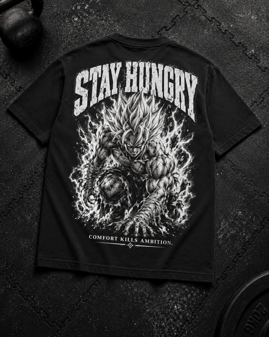 Stay Hungry Shirt Unisex Flat-Lay