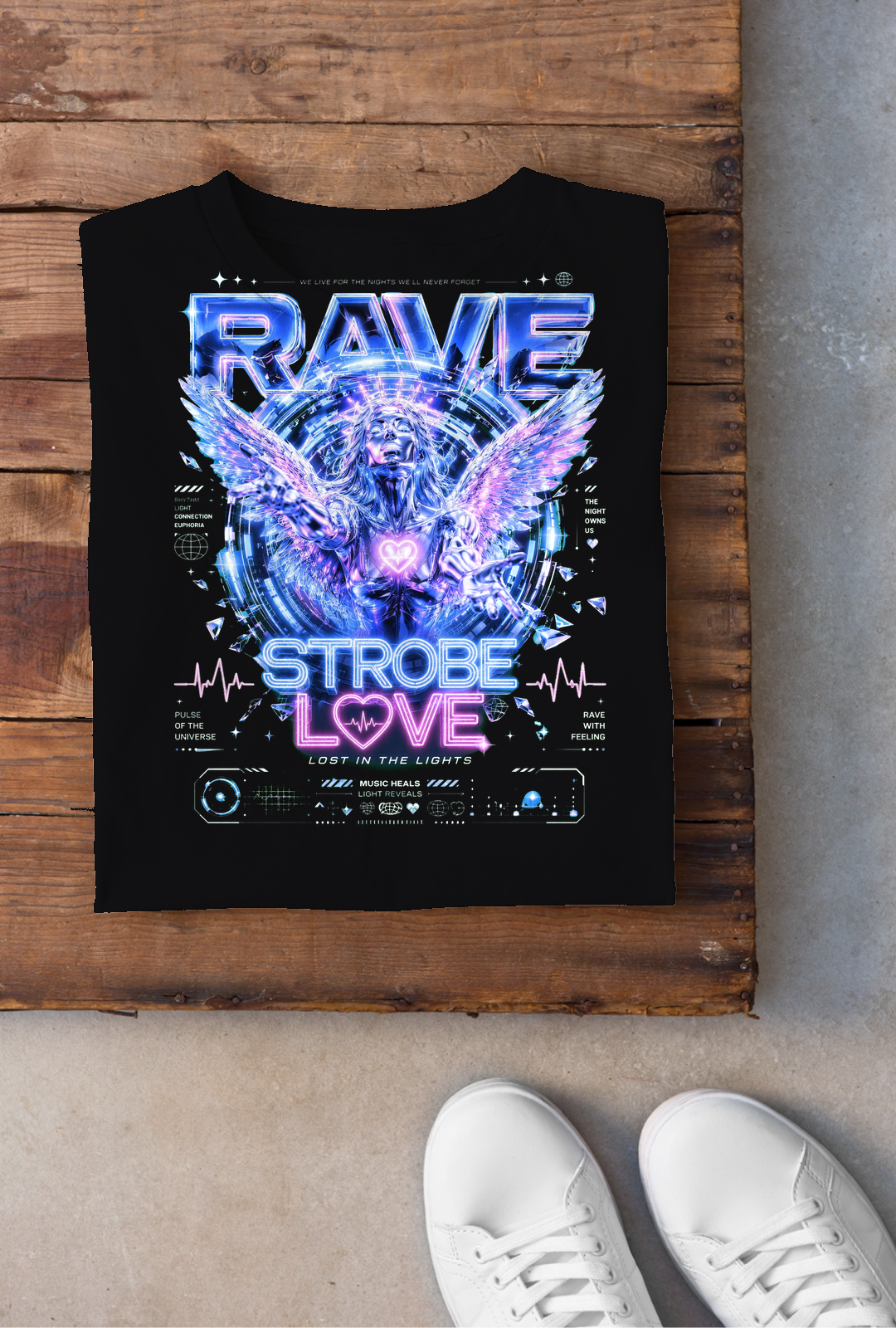 Strobe Love Backprint - Schwarz