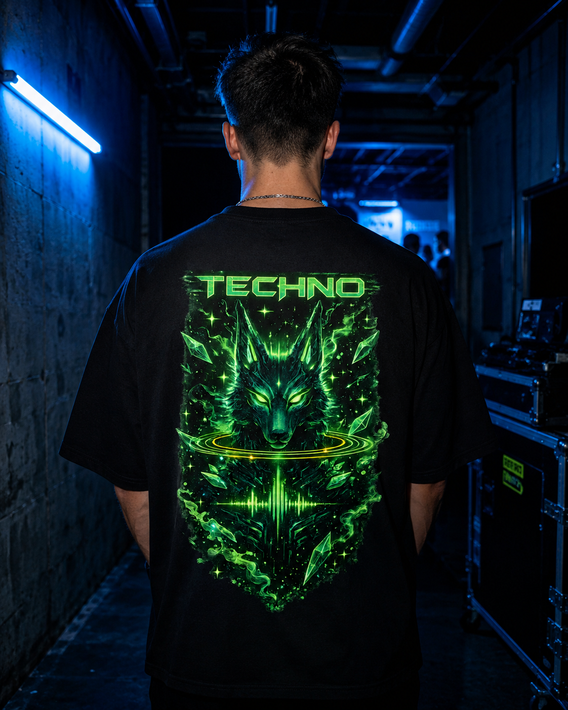 Vinyl Wolf Oversized Shirt
