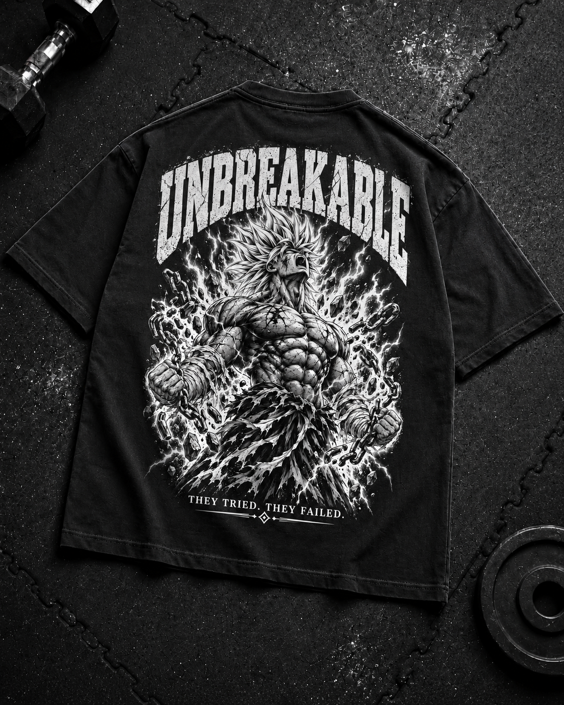 Unbreakable Oversized Shirt Flat-Lay
